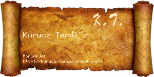 Kurucz Teréz névjegykártya